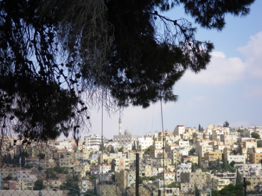 a jabal amman pines view of mosque